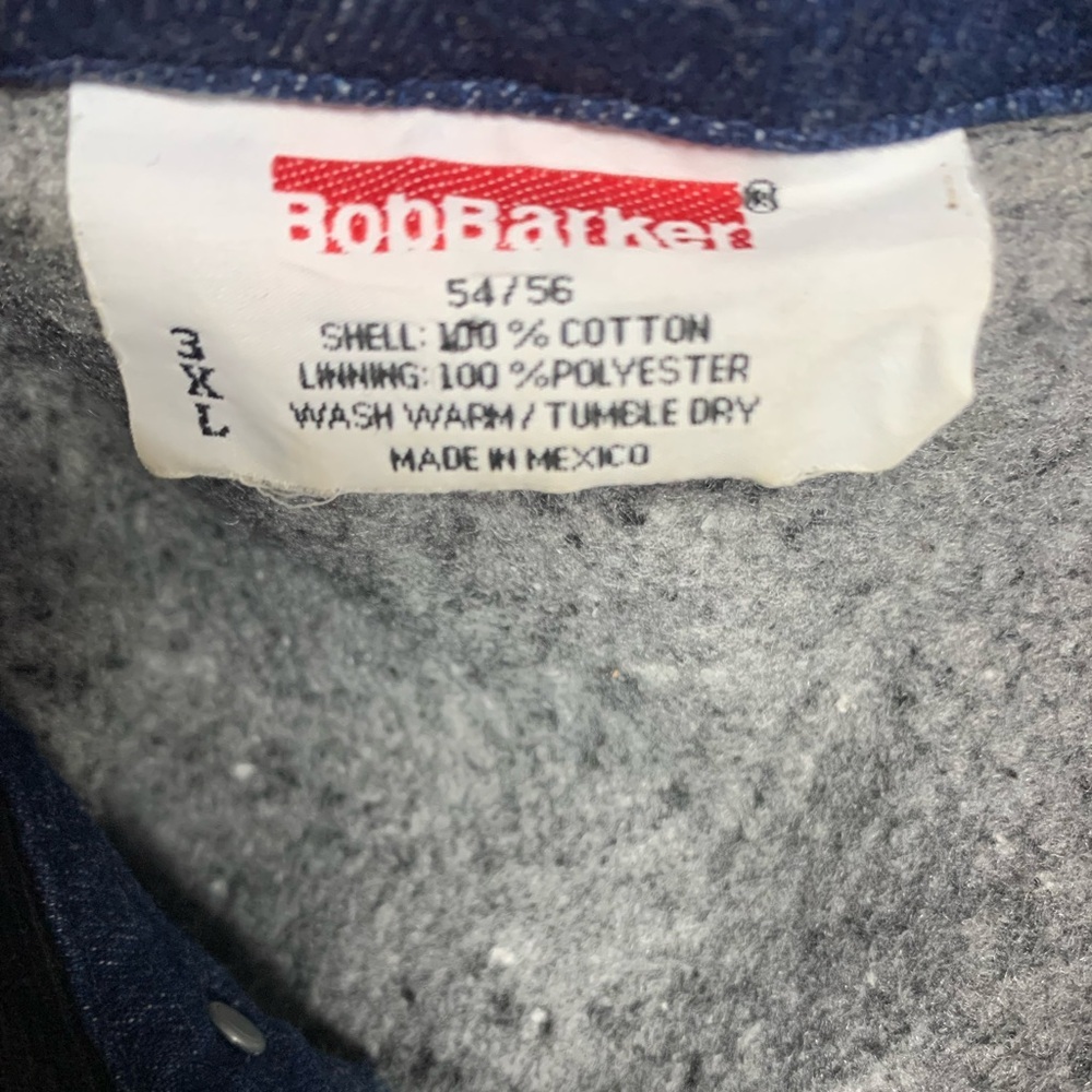 Vintage Bob Barker Jean Blanket Lined Chore Coat Jacket Size 3XL​ - Picture 2 of 6
